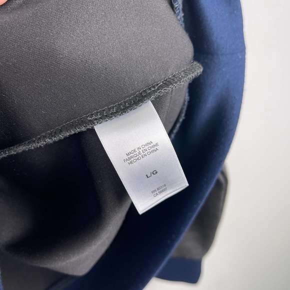 Lucky Brand Breathe Easy Tech Hoodie Grey Navy Blue Colorblock Men's Large - Picture 7 of 10